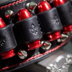 Heavy Metal Bracelet - Red Bullets - KB Leather Works trussindustry.de
