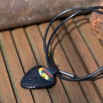 leather necklace with pick holder