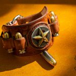 bracelet with bullets and star concho western style