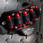Heavy Metal Bracelet - Red Bullets - KB Leather Works trussindustry.de